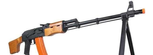 CYMA Standard RPK LMG Airsoft AEG Rifle w/ Steel Bipod and Real Wood Furniture
