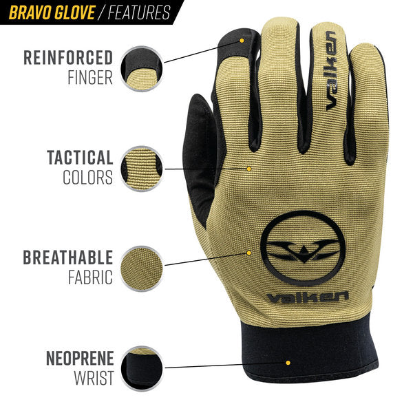 Valken Bravo Full Finger Gloves