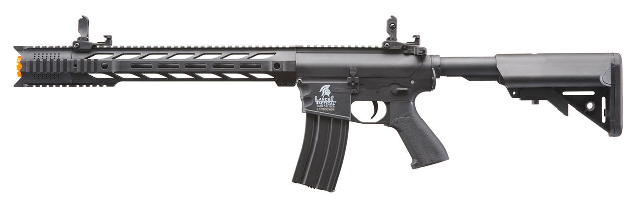 Lancer Tactical Gen 2 M4 SPR Interceptor Airsoft AEG Rifle - Black - with Battery and Charger