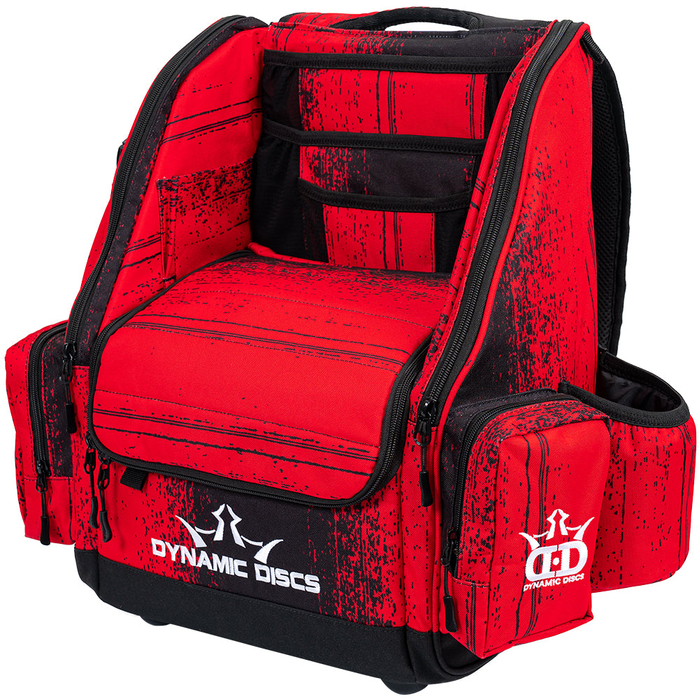 Dynamic Discs Commander Backpack Disc Golf Bag - Atomic Red - Dynamic Discs