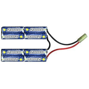 Intellect 9.6v 2000 mah Mini Connector Airsoft Battery - Intellect