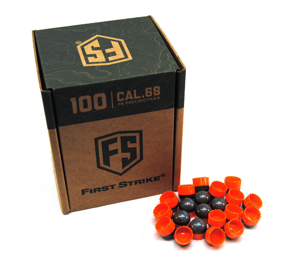 First Strike Rounds - 100ct - Smoke/Orange - Orange Fill - Tiberius Arms
