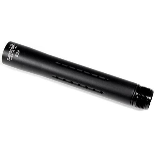 Lapco Paintball Fuse Barrel Tip ( Makes 14" Barrel ) w/ BigShot Assault Muzzle Thread - Matte Black - Lapco