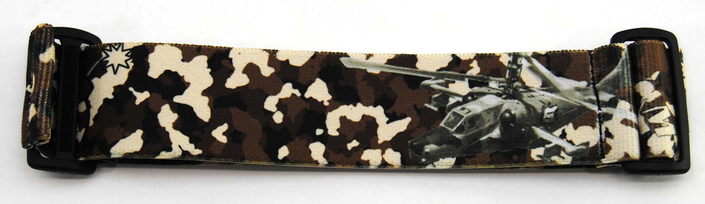 KM Goggle Strap - Helicopter Camo - Green