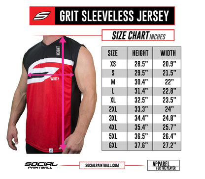 Social Paintball Grit Sleeveless Jersey - Pew Pop Art