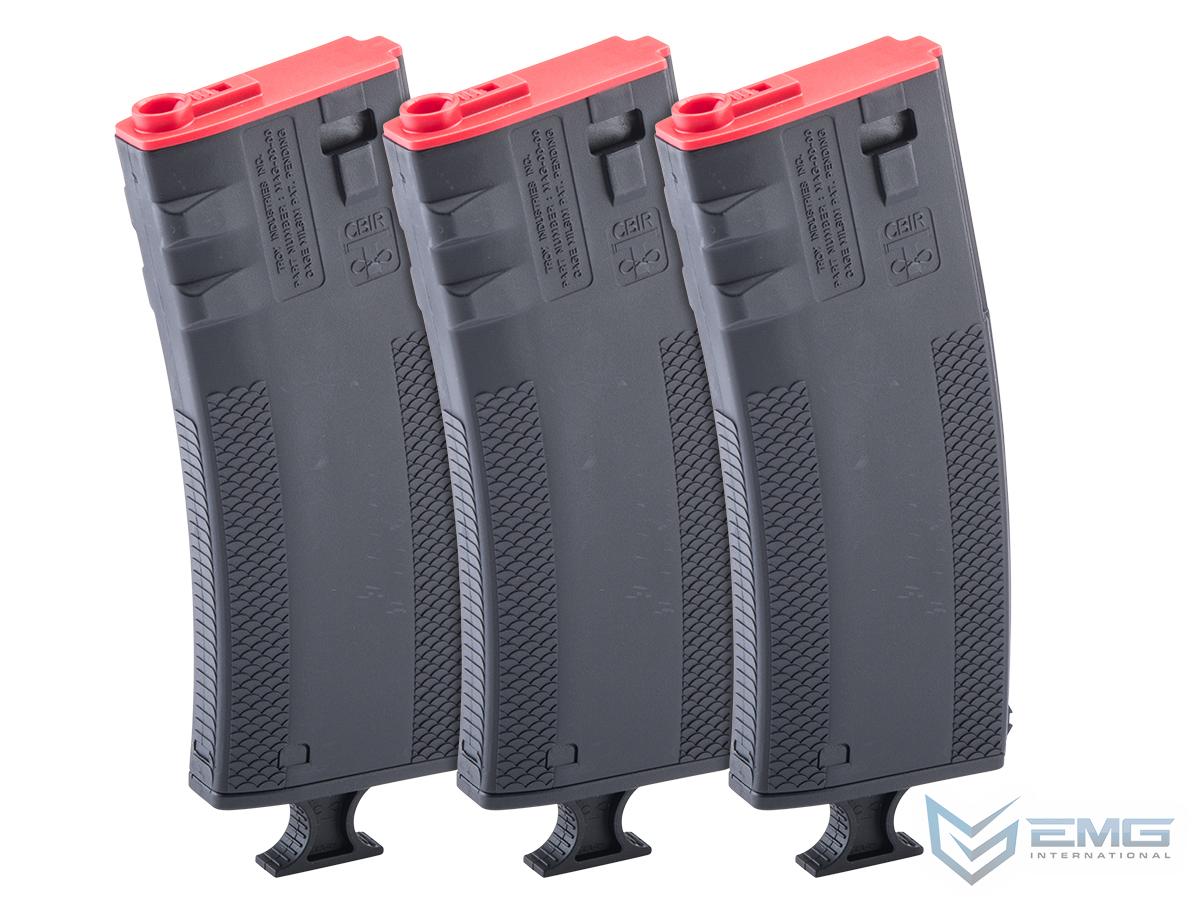 EMG Troy Industries 250rd Mid-Cap Battlemag w/ T-Grip Magazine Assist for M4/M16 Series Airsoft AEG Rifles - 3 pack