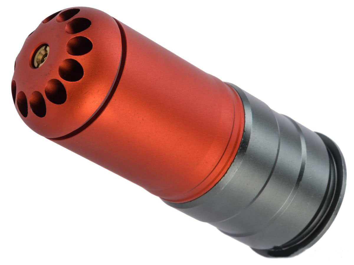 King Arms 120 Round Grenade Version III Airsoft 40mm Grenade - Orange / Silver - Evike