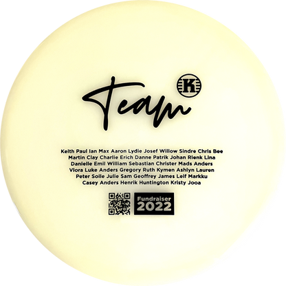 Kastaplast K1 Glow Jarn Disc - 2022 Team Fundraiser