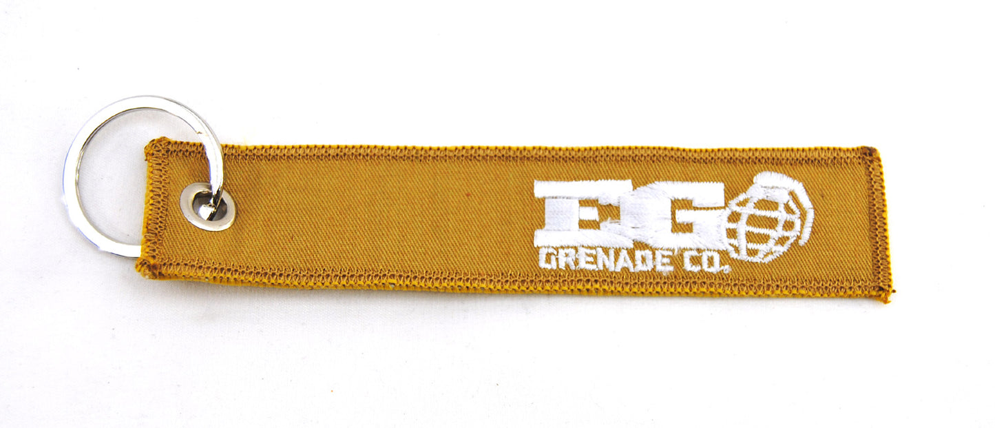 Enola Gaye Keychain "Remove Before Fight" - Yellow