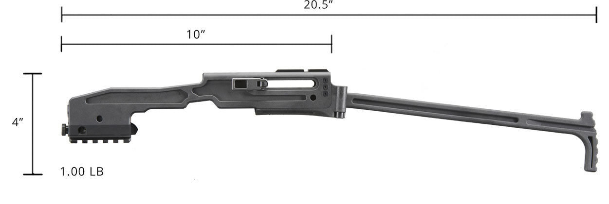 B&T Officially Licensed USW Polymer Conversion Kit for G-Series GBB Airsoft Pistols  - Black