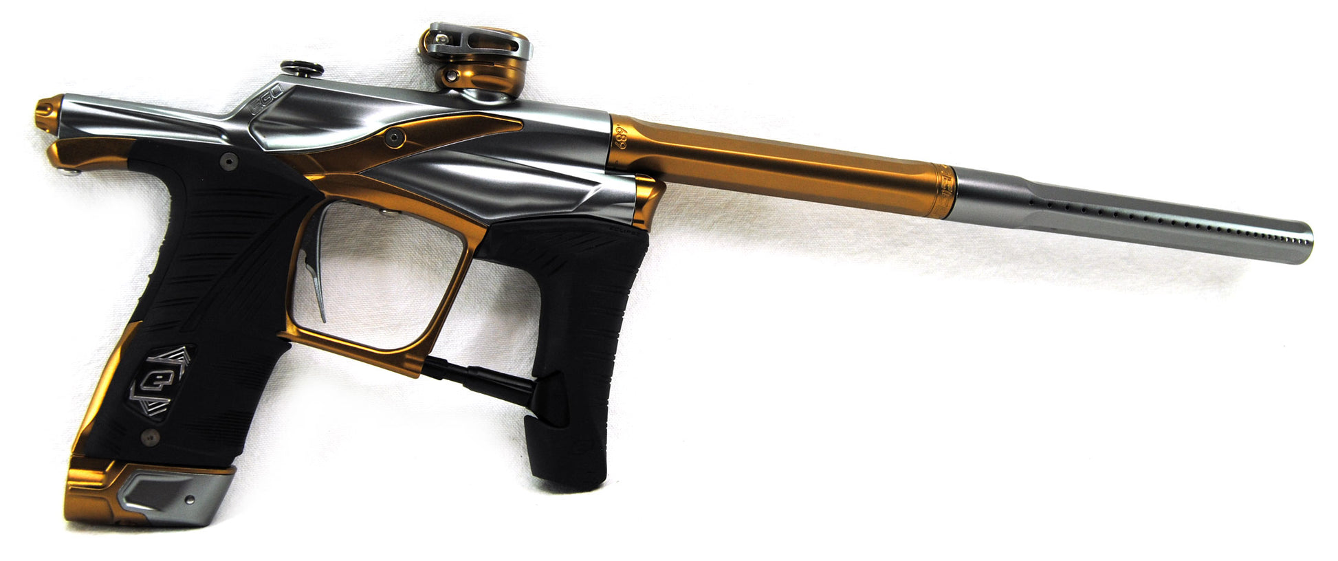 Used Planet Eclipse Ego LV1.5 "Combat" Bronze/Silver Electronic Paintball Marker - Planet Eclipse