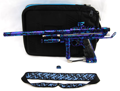 Used Mark Davis MK5 Autococker - Black/Purple w/ Teal Splash Anno