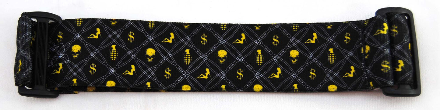 KM Goggle Strap - Nades n' Babes - Black Yellow