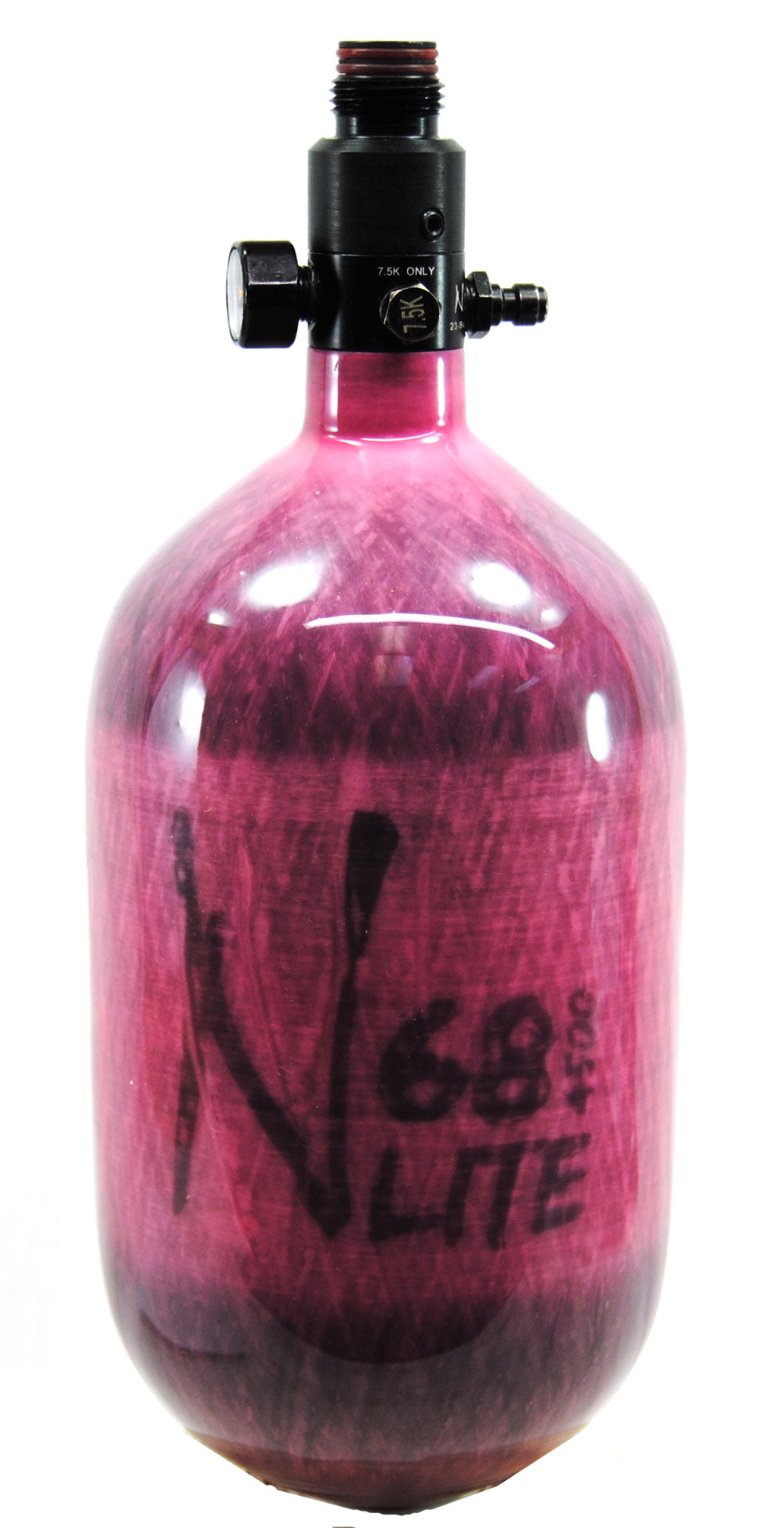 Ninja 68ci 4500psi HPA Tank - Translucent Pink - Standard Regulator - Ninja Paintball