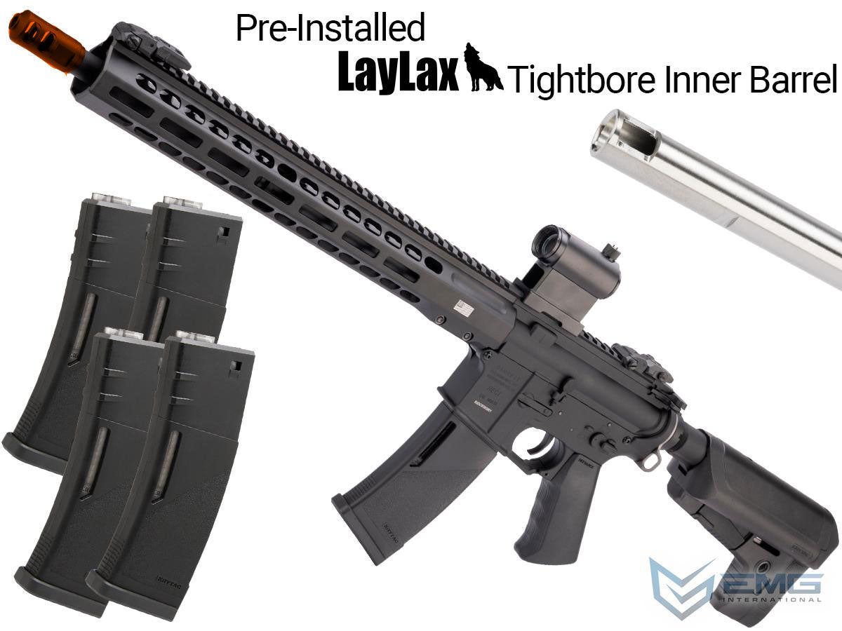 EMG / KRYTAC / BARRET Firearms REC7 DI AR15 AEG Airsoft Rifle 350 FPS Siege Package