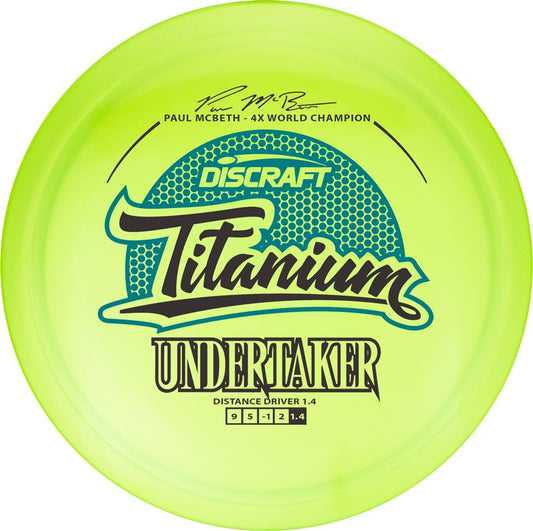 Discraft Titanium Undertaker Paul McBeth Signature Series Golf Disc - Discraft