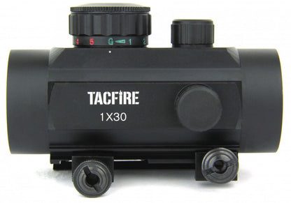 TACFIRE 1x30 Dual Illuminated Red Green Dot Reticle Weaver Base - TACFIRE