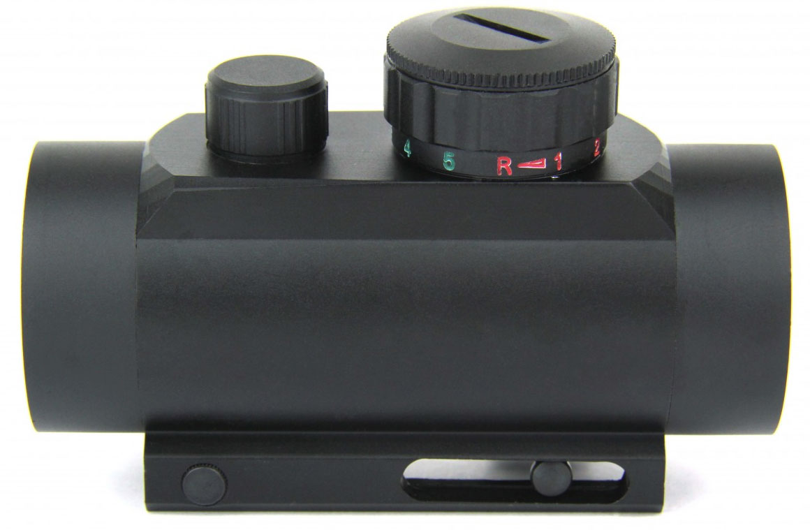 TACFIRE 1x30 Dual Illuminated Red Green Dot Reticle Weaver Base - TACFIRE