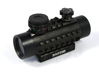 Raptor Defense 1x30 Dot Sight - Dual Illumination (Red/Green) - Raptor Defense