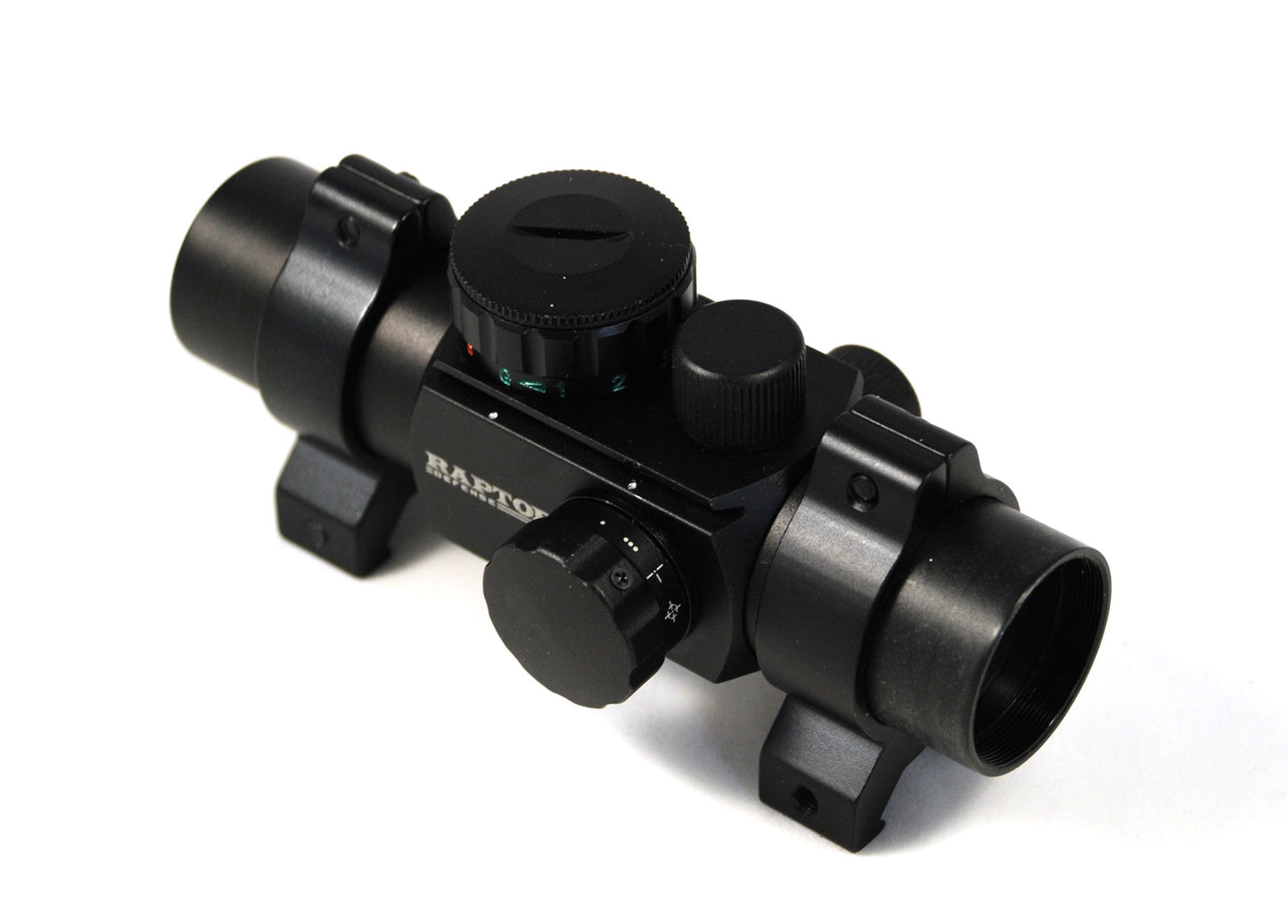 Raptor Defense 1x25 Dot Sight - 4 Reticle - Dual Illumination (Red/Green) - Raptor Defense