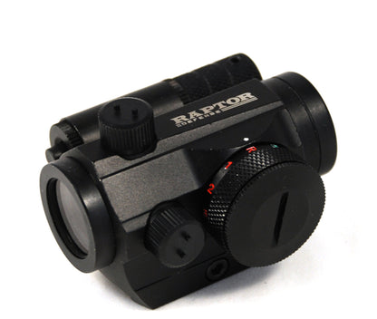 Raptor Defense 1x20 Micro Dot Sight with Red Laser - Dual Illumination (Red/Green) - Raptor Defense