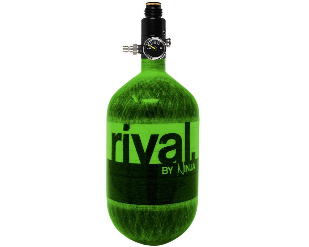 Ninja Rival 68ci 4500psi HPA Tank - Lime - Ninja Paintball