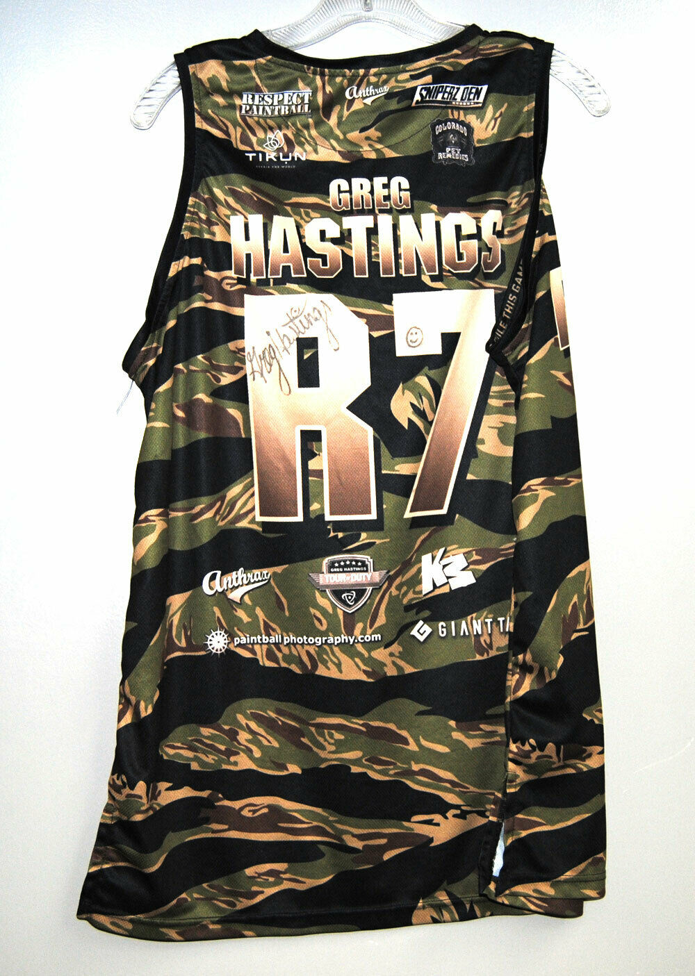 Used CCM SSR Bolt Action Sniper - GREG HASTINGS + Hitmen Jersey - Inception Designs