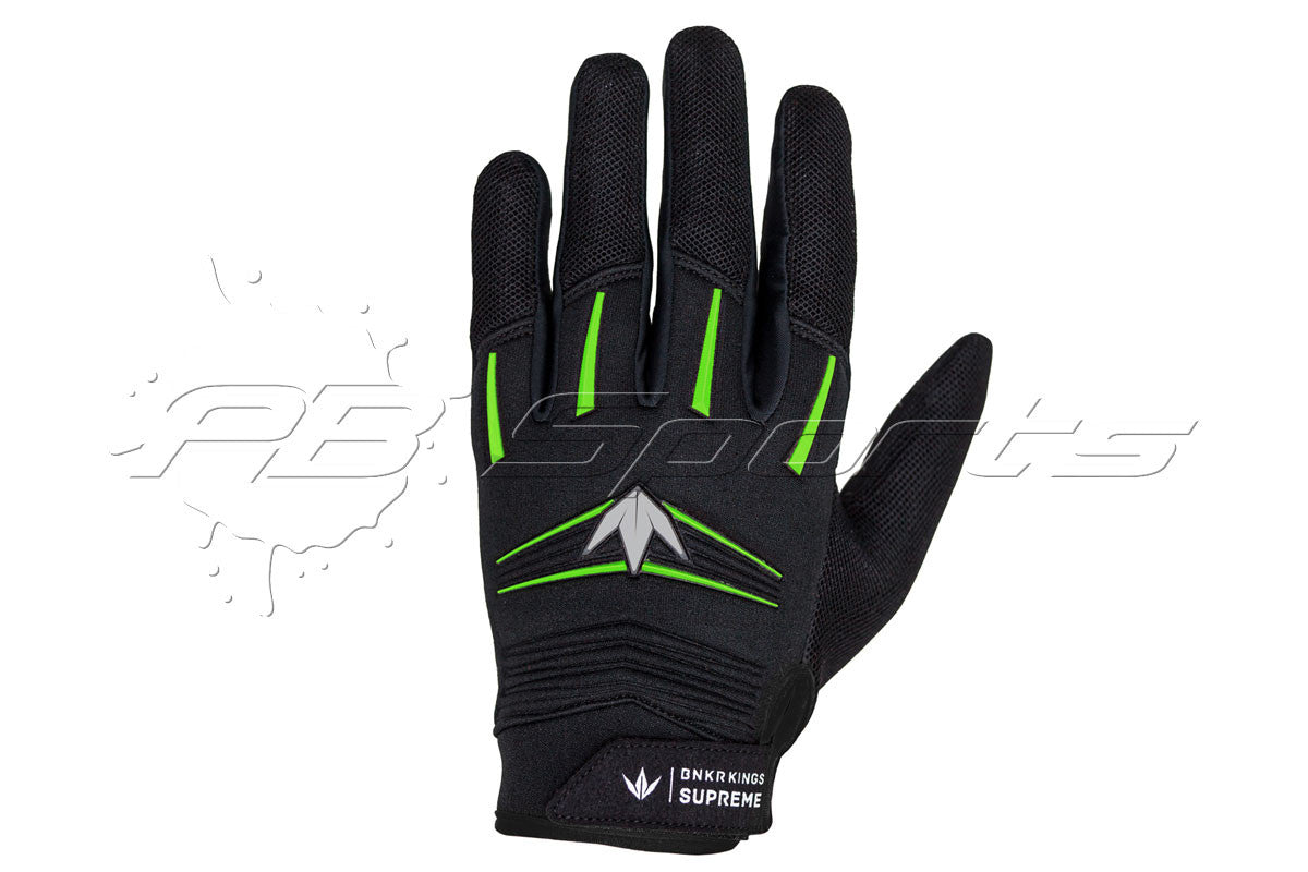 Bunker Kings Supreme Gloves Lime Large/XLarge - Bunker Kings
