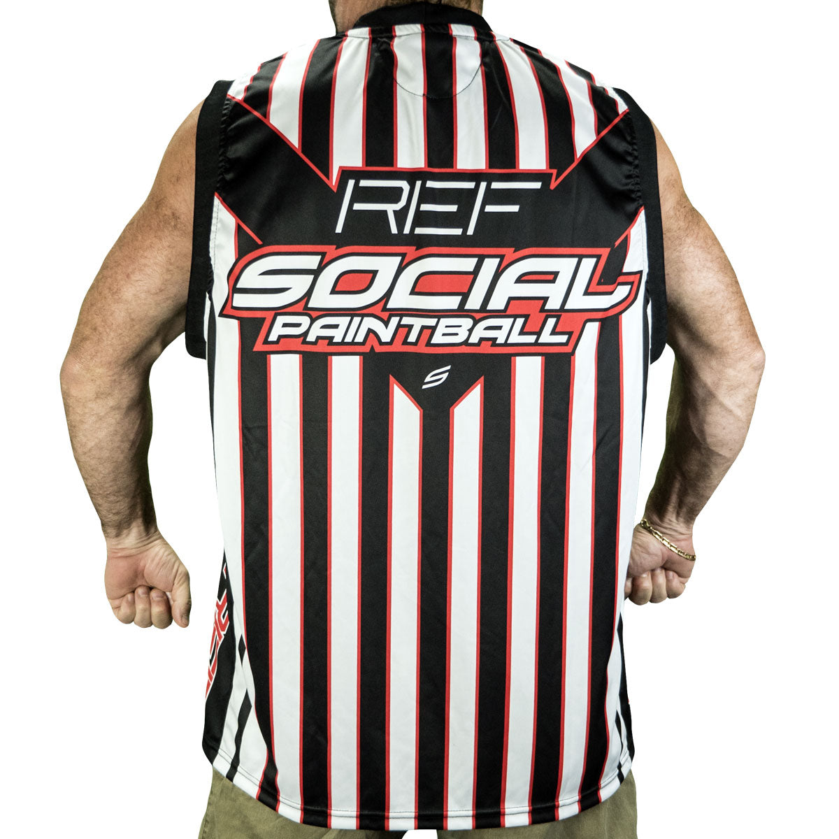 Social Paintball Grit Sleeveless Jersey - Referee - Large - Social Paintball