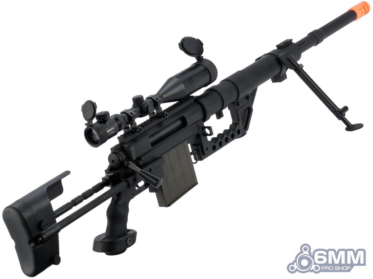 CheyTac Licensed M200 Intervention Bolt Action Custom Sniper Rifle w/ 3-12x50 Scope - Black - Evike