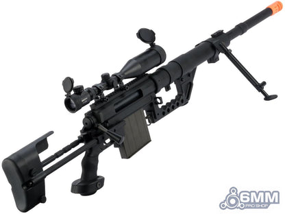 CheyTac Licensed M200 Intervention Bolt Action Custom Sniper Rifle w/ 3-12x50 Scope - Black - Evike