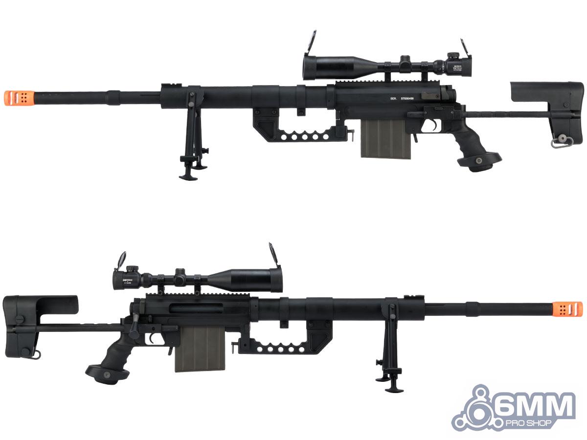 CheyTac Licensed M200 Intervention Bolt Action Custom Sniper Rifle w/ 3-12x50 Scope - Black - Evike
