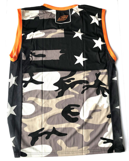 Social Paintball Grit Sleeveless Jersey - American Camo - X-Large - Social Paintball