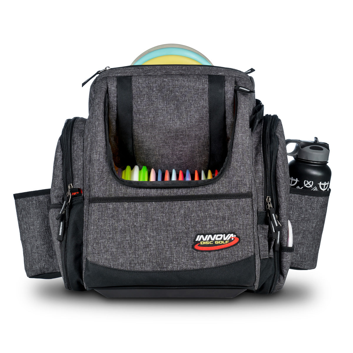 Innova Super HeroPack II Backpack Disc Golf Bag - Black Heather - Innova