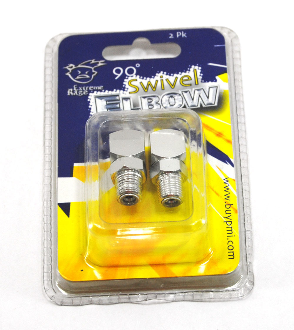 New Extreme Rage 90 Degree Swivel Elbow Silver - Extreme Rage