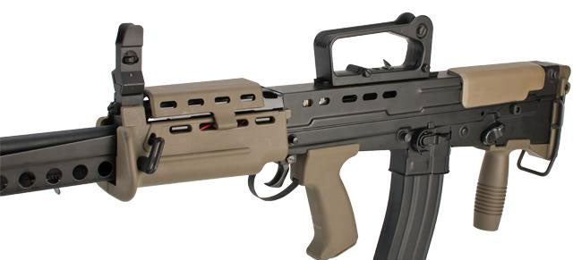 ICS Full Metal L86A2 British Military Full Size Airsoft AEG Rifle