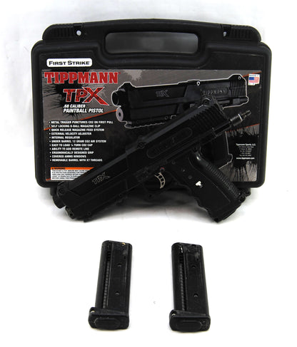 Used Tippmann TiPX Paintball Marker w/ Air Adapter - Black