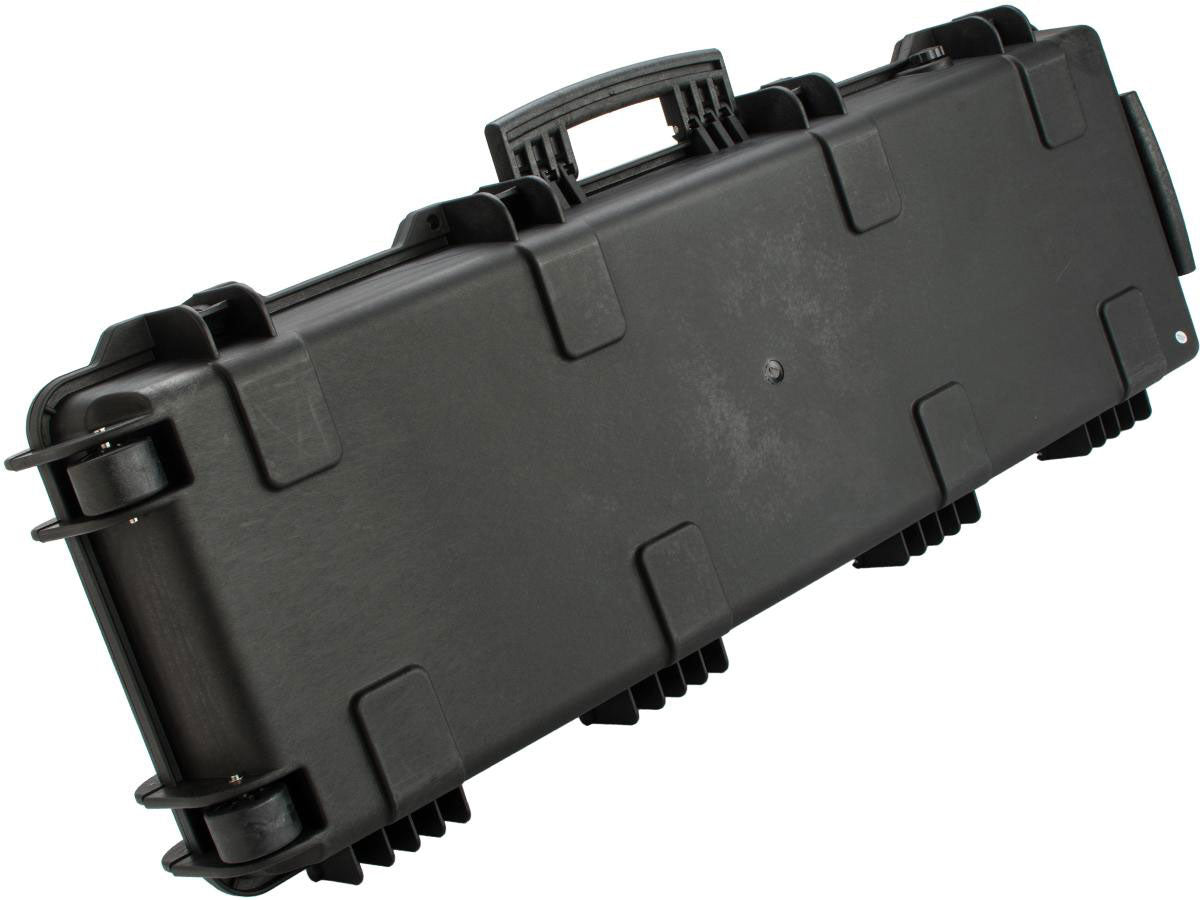 EMG Transporter Lockable 42" Hard Case w/ Low Profile Wheels &amp; PnP Foam - Matte Black - Evike