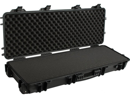 EMG Transporter Lockable 42" Hard Case w/ Low Profile Wheels &amp; PnP Foam - Desert Tan - Evike