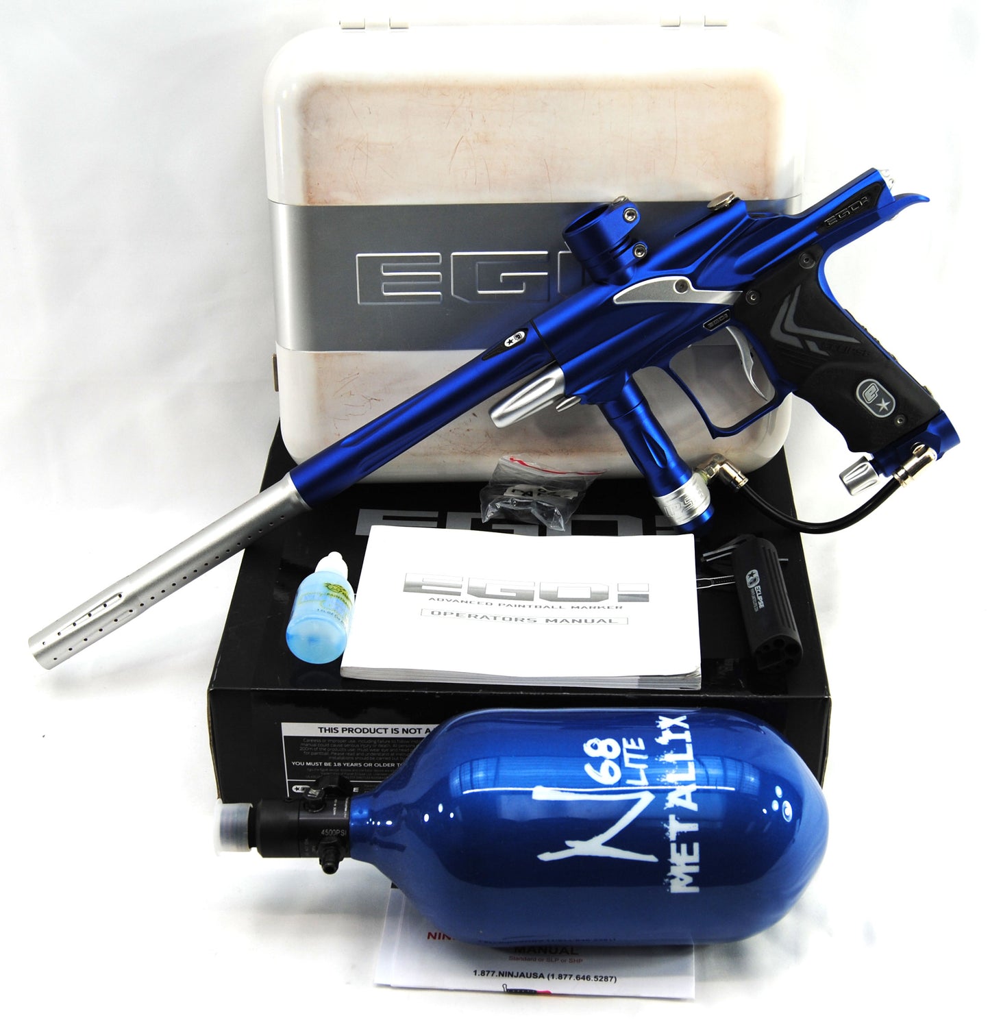 Used Planet Eclipse '08 EGO w/ Tank - Blue/Silver