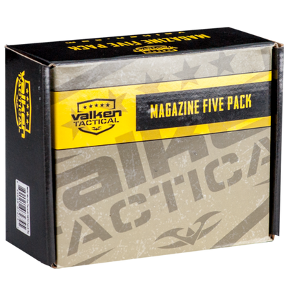 Valken Mid-Cap M4 Magazine 5 Pack - Tan - Valken