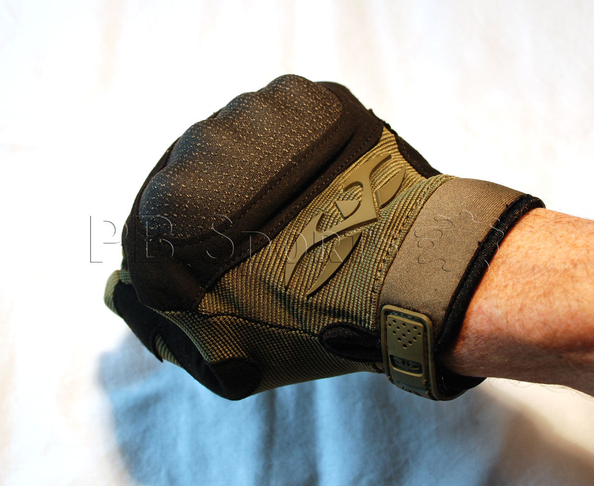 Valken Zulu Full Finger Gloves - Olive - Large - Valken Paintball