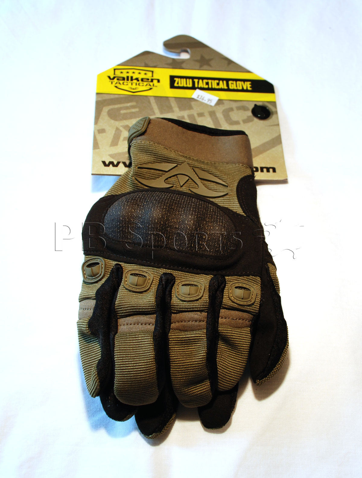 Valken Zulu Full Finger Gloves - Olive - Large - Valken Paintball