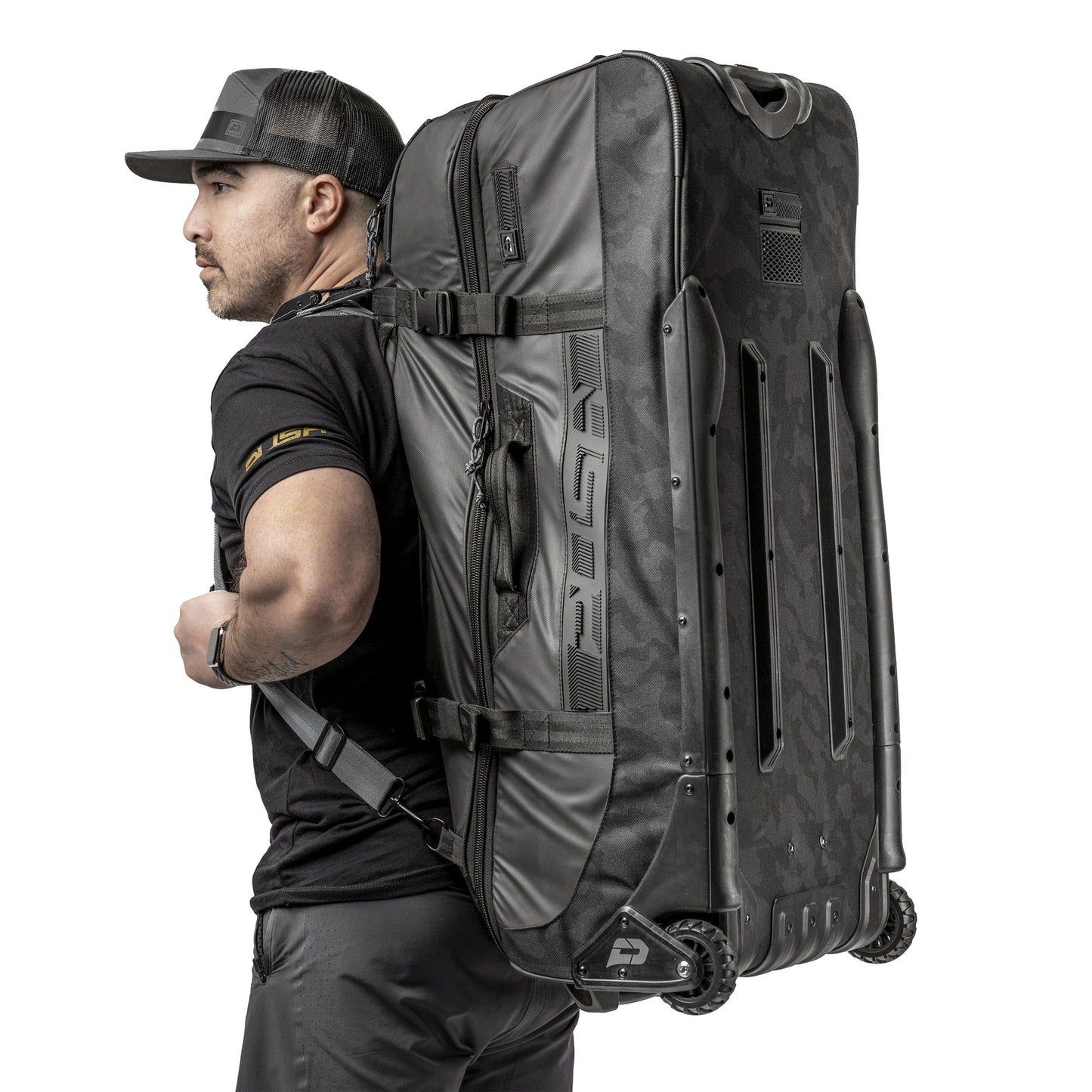 Push Paintball Division 1 Large Roller Gearbag (2022 Black Camo)